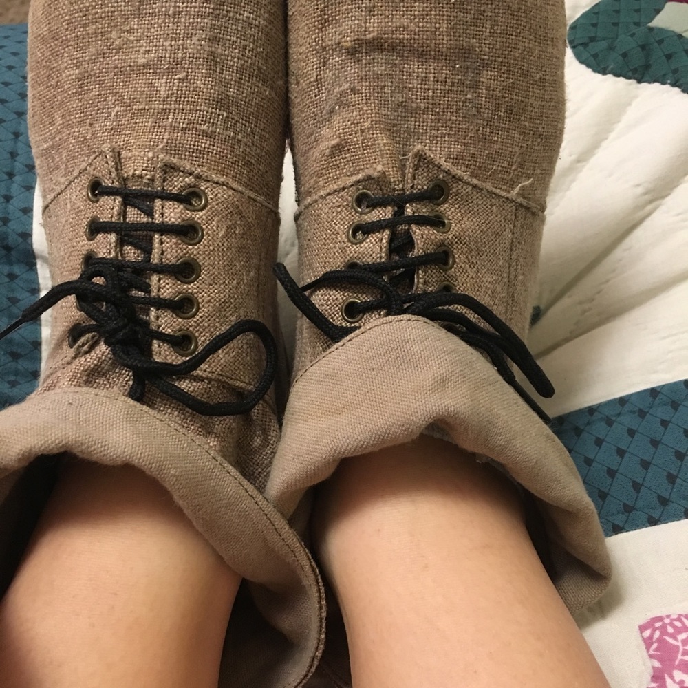 Forever 21 ankle lace up boots